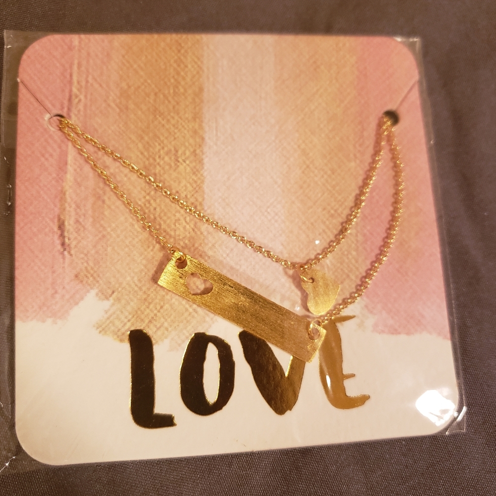 Love Necklace - gold plated